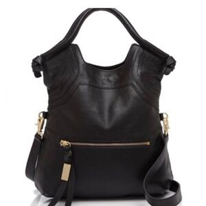 Foley + Corinna Mid City Tote Black Leather Versatile Tote